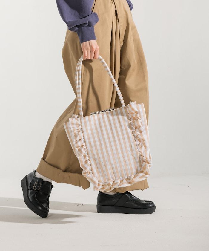 聯名 格子紋 托特包