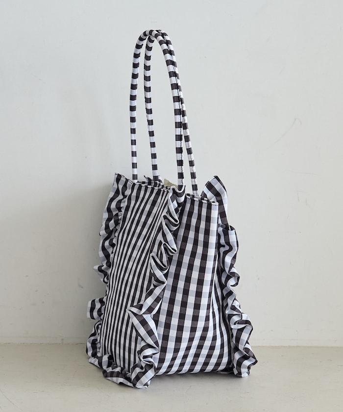 聯名 格子紋 托特包