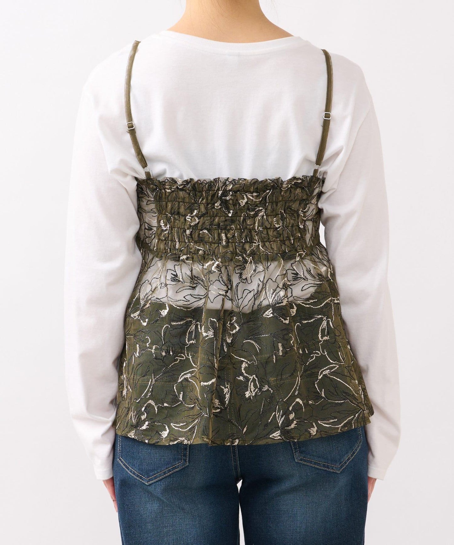 蕾絲刺繡背心