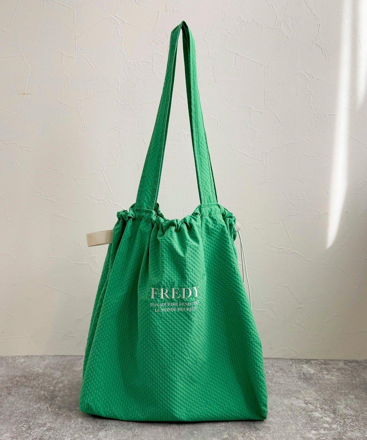 防水足球格子刺繡手提包