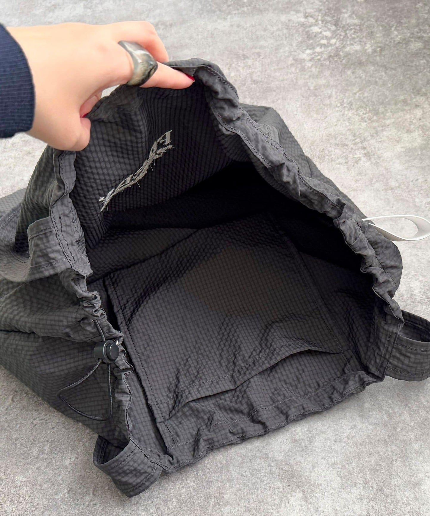 防水足球格子刺繡手提包