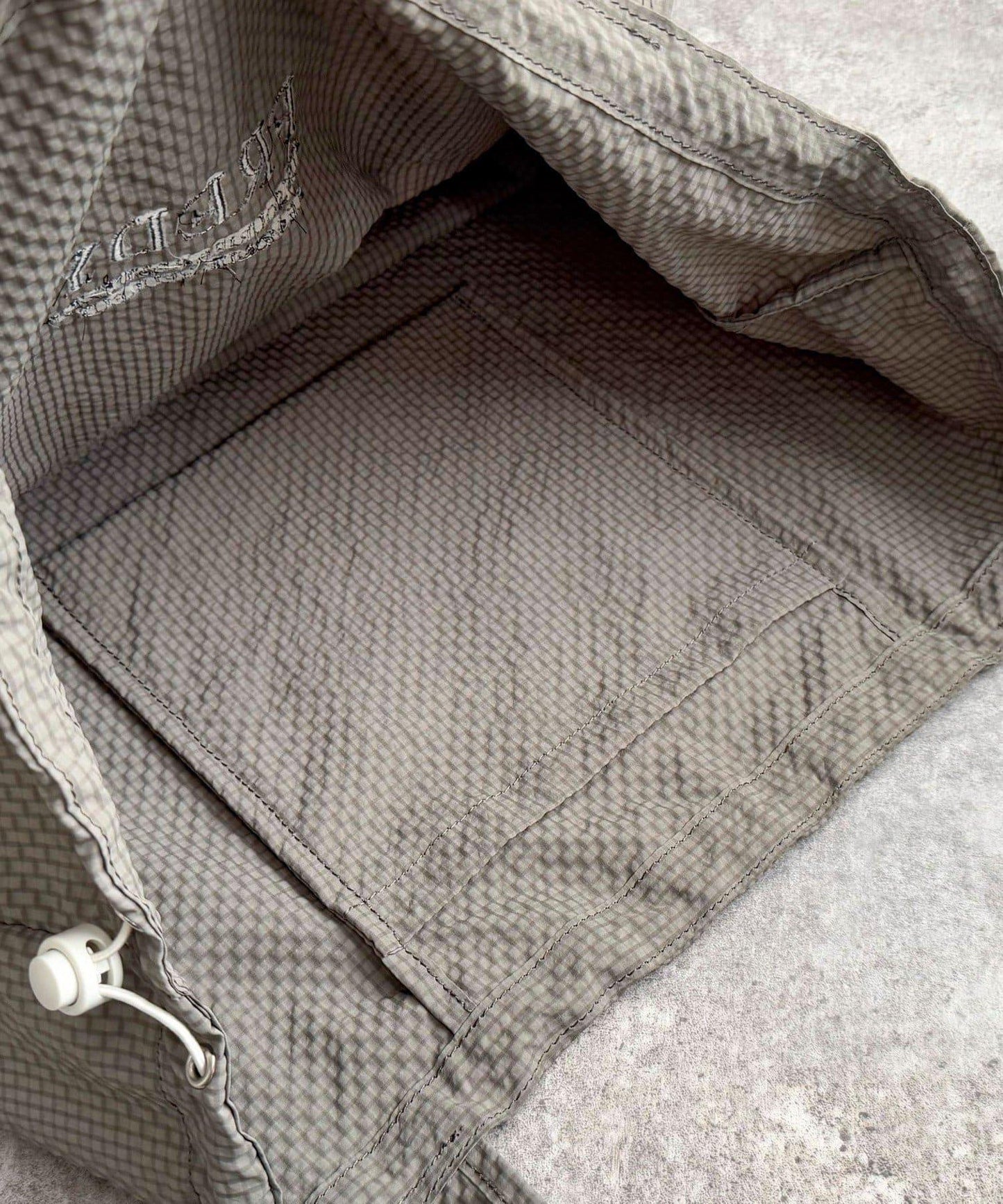防水足球格子刺繡手提包