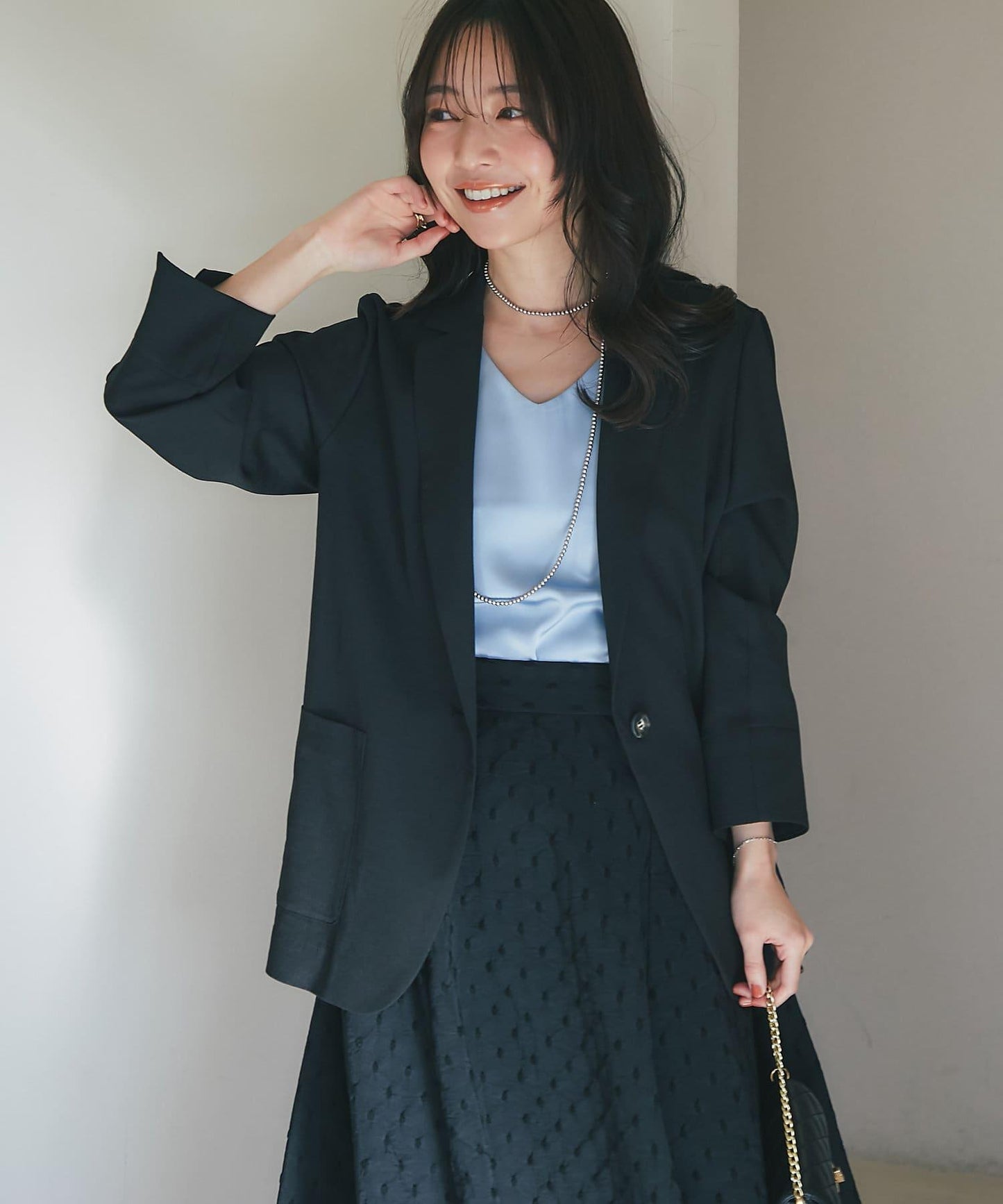【美型剪裁】亞麻風西裝外套