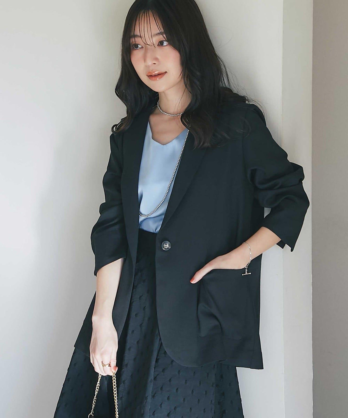 【美型剪裁】亞麻風西裝外套
