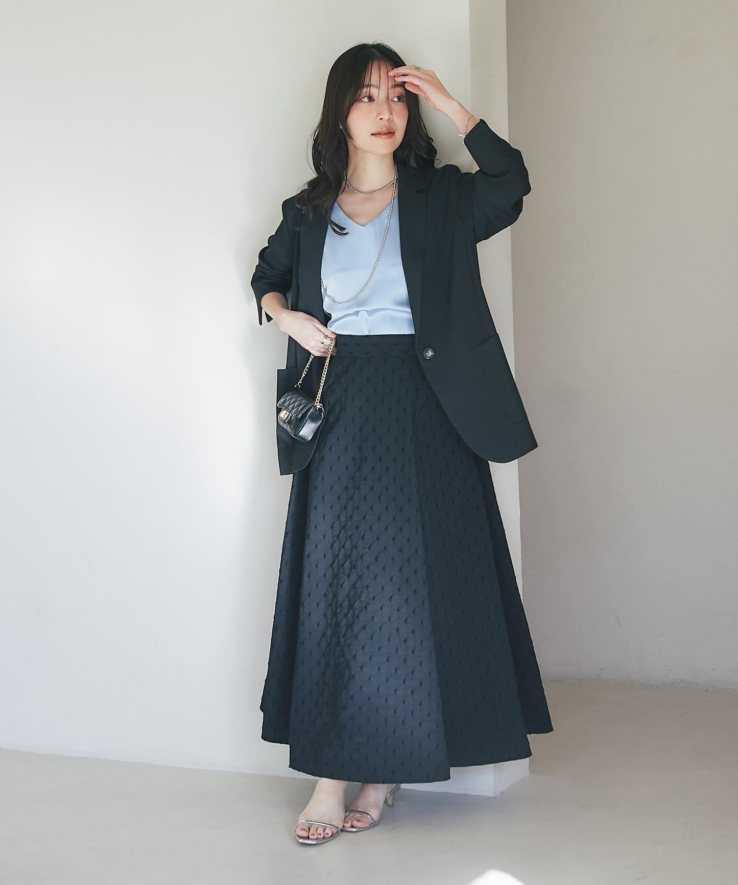 【美型剪裁】亞麻風西裝外套