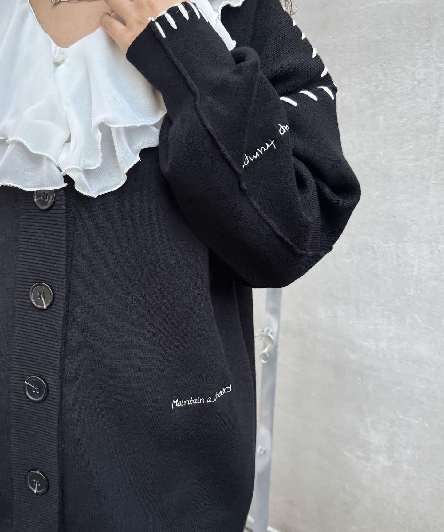 刺繡大號開衫