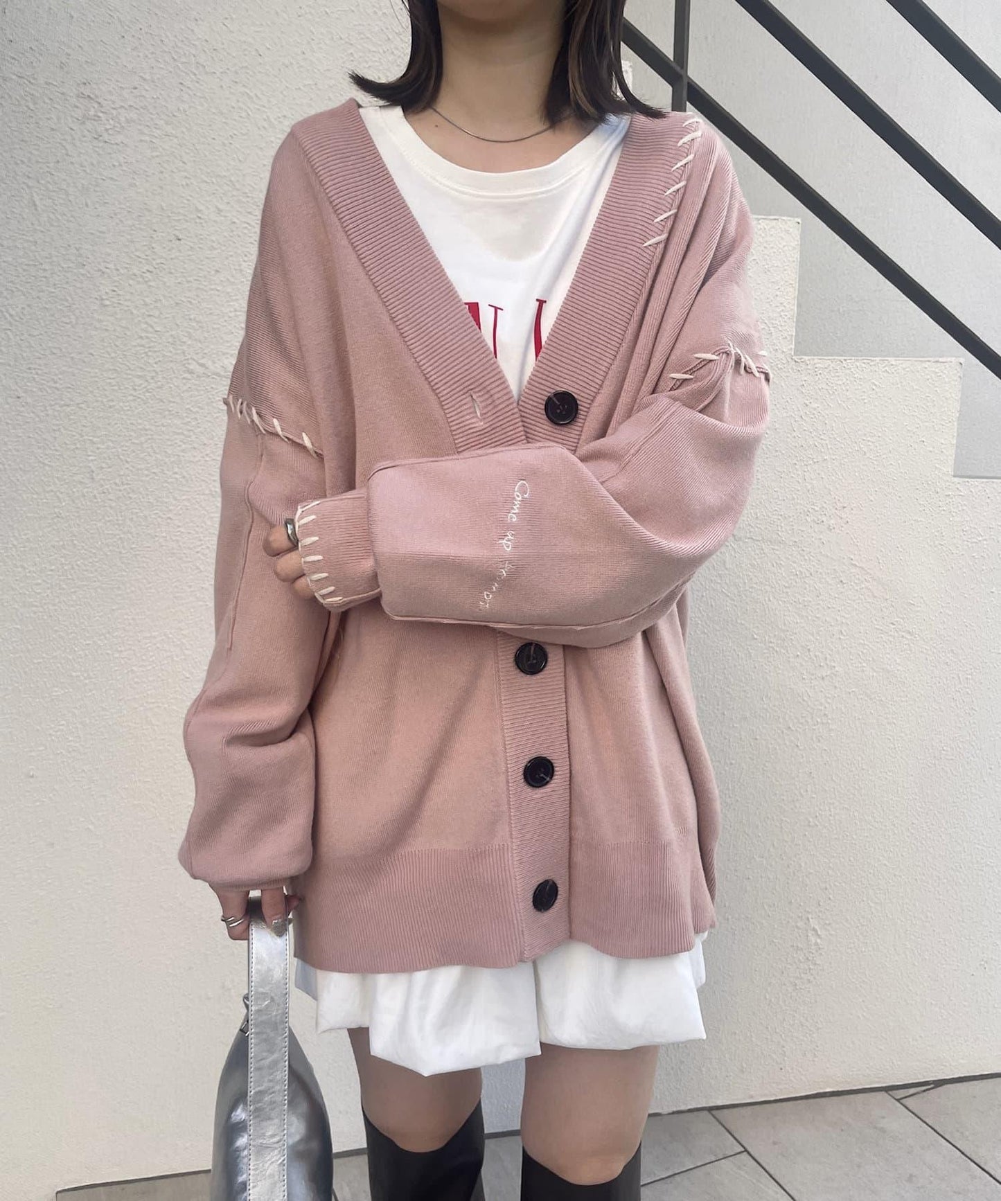 刺繡大號開衫