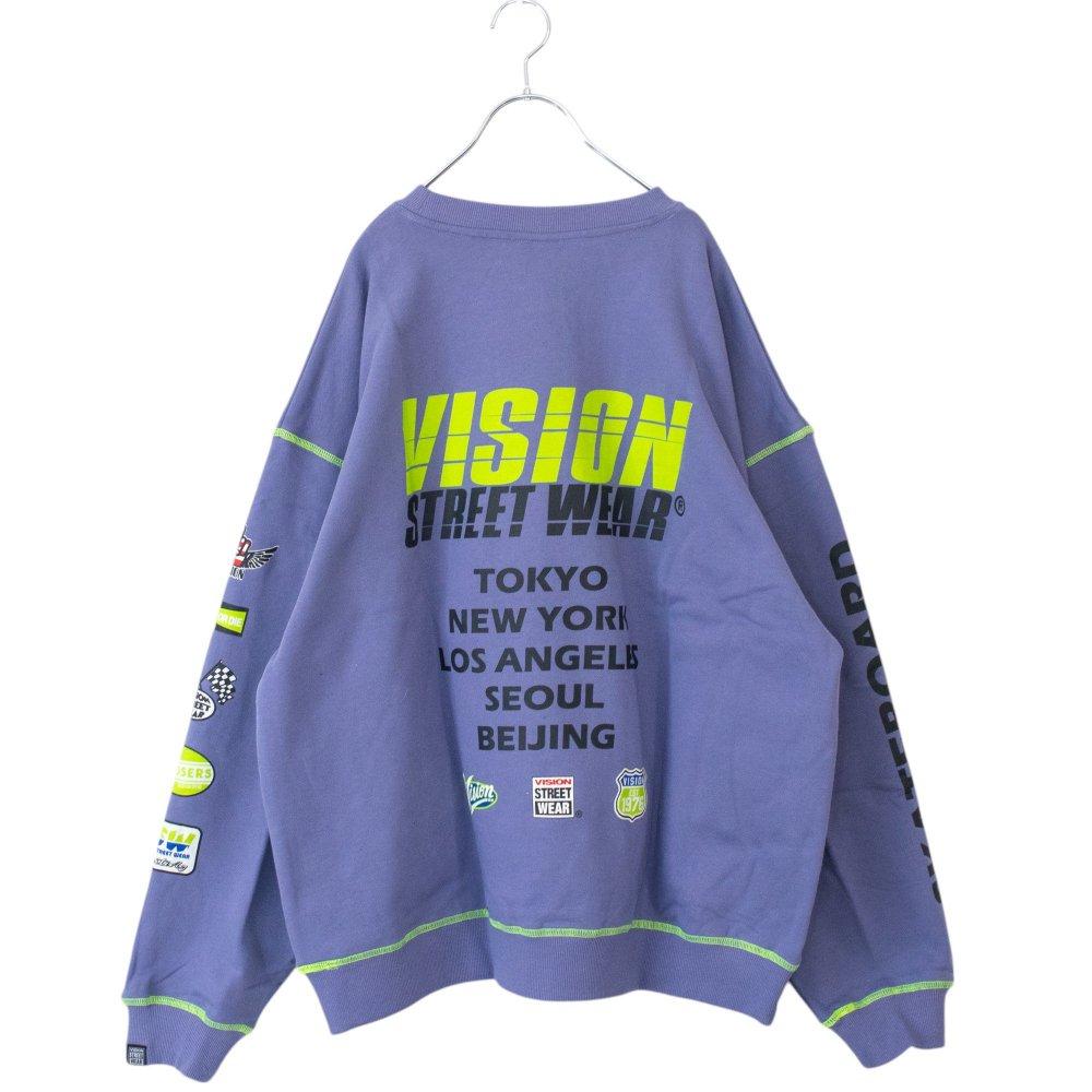 VISION STREET WEAR 賽車標誌衛衣 紫色 (CT7267PP)