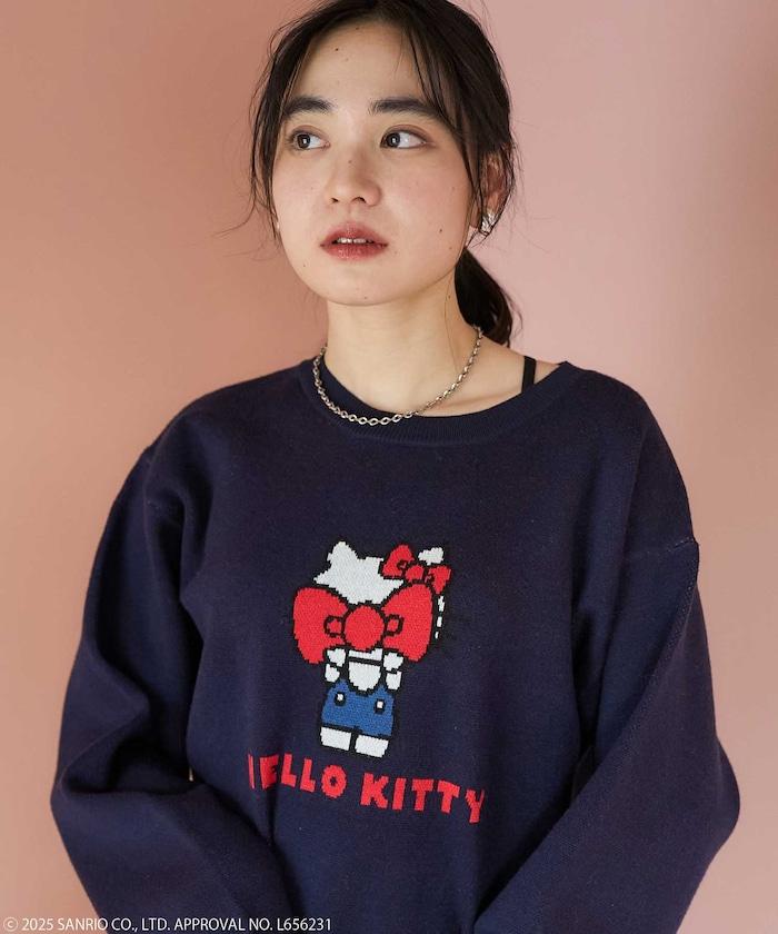 'HELLO KITTY' 提花針織衫