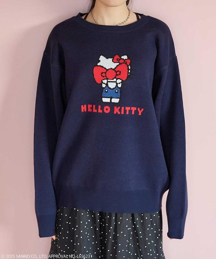'HELLO KITTY' 提花針織衫