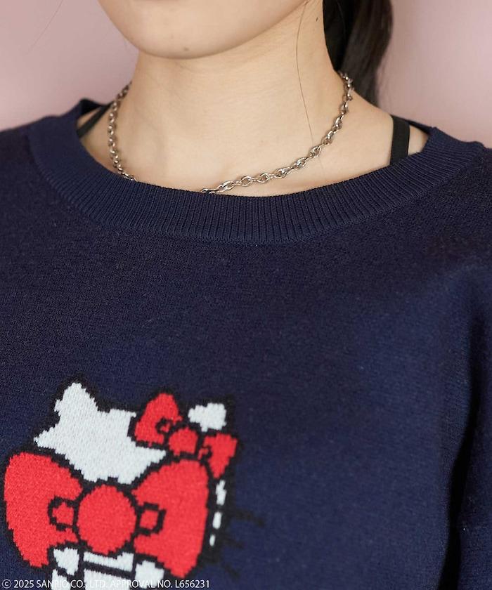 'HELLO KITTY' 提花針織衫
