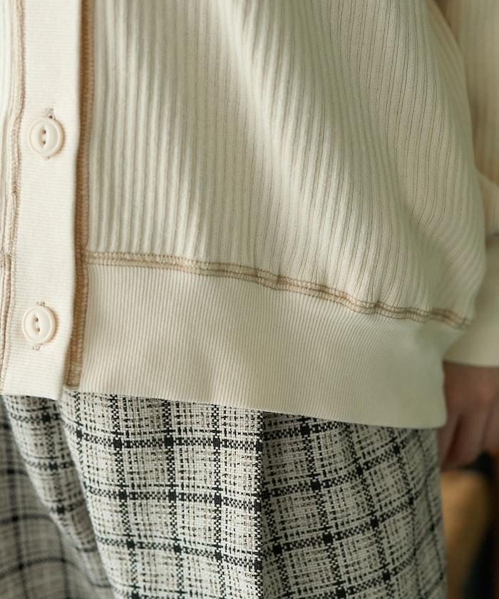 軍裝風針織開衫