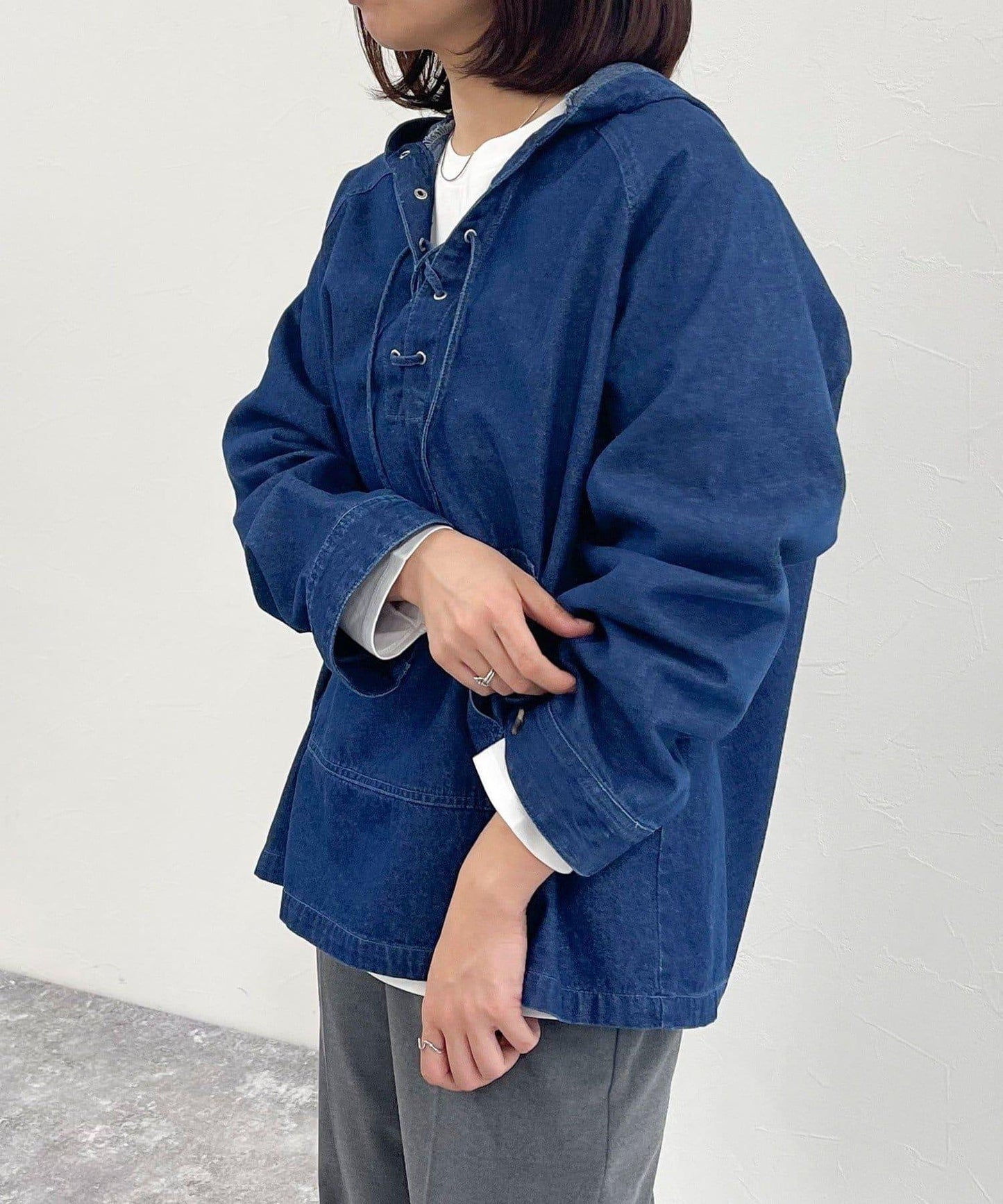 牛仔風格防風外套
