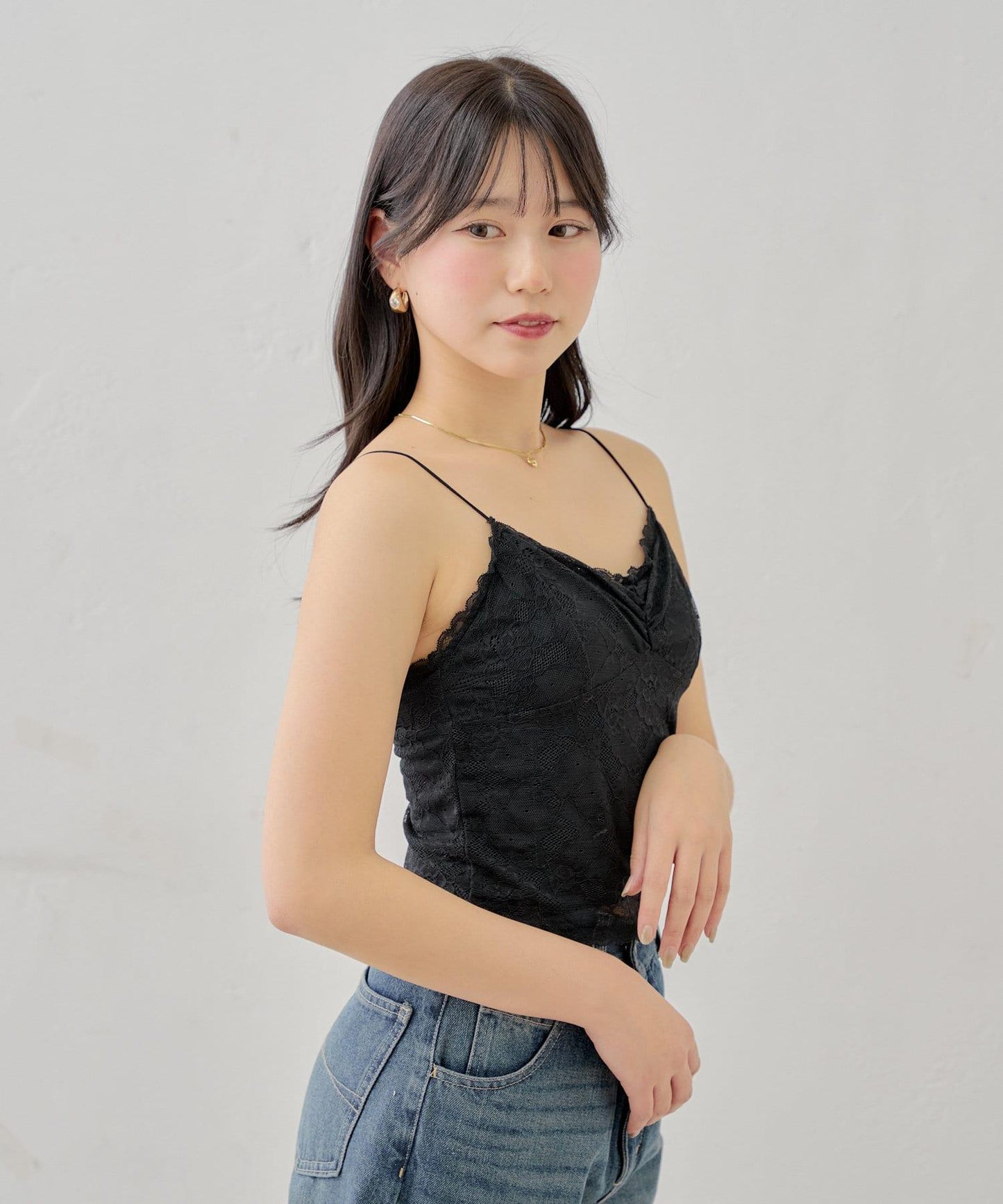 【收藏總選舉對象】帶杯蕾絲吊帶背心