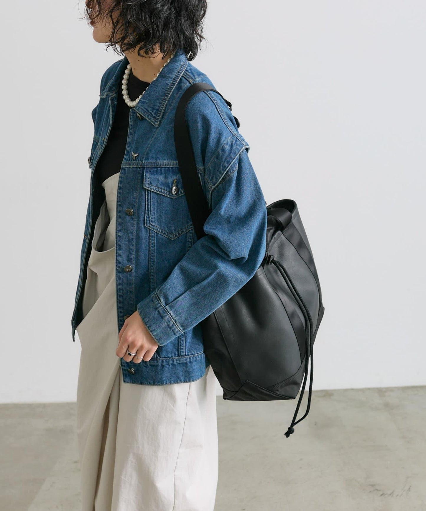 《防水/A4尺寸適用/男女通用》【麻布戶外×耳朵】大號手提包