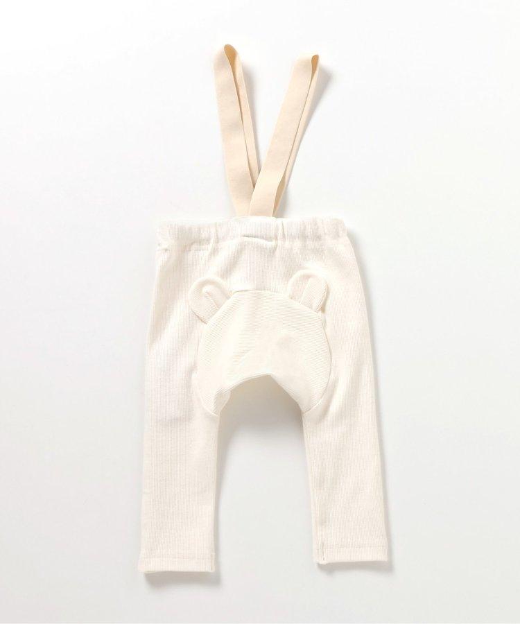 帶吊帶的條紋褲