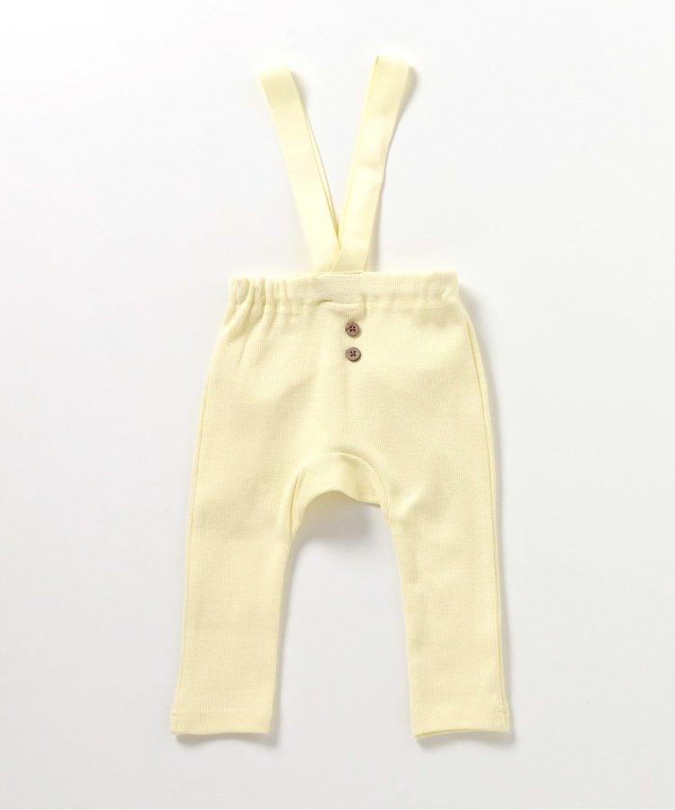 帶吊帶的條紋褲