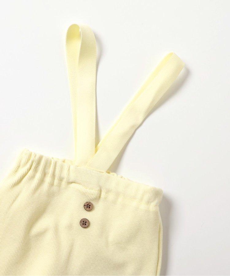 帶吊帶的條紋褲