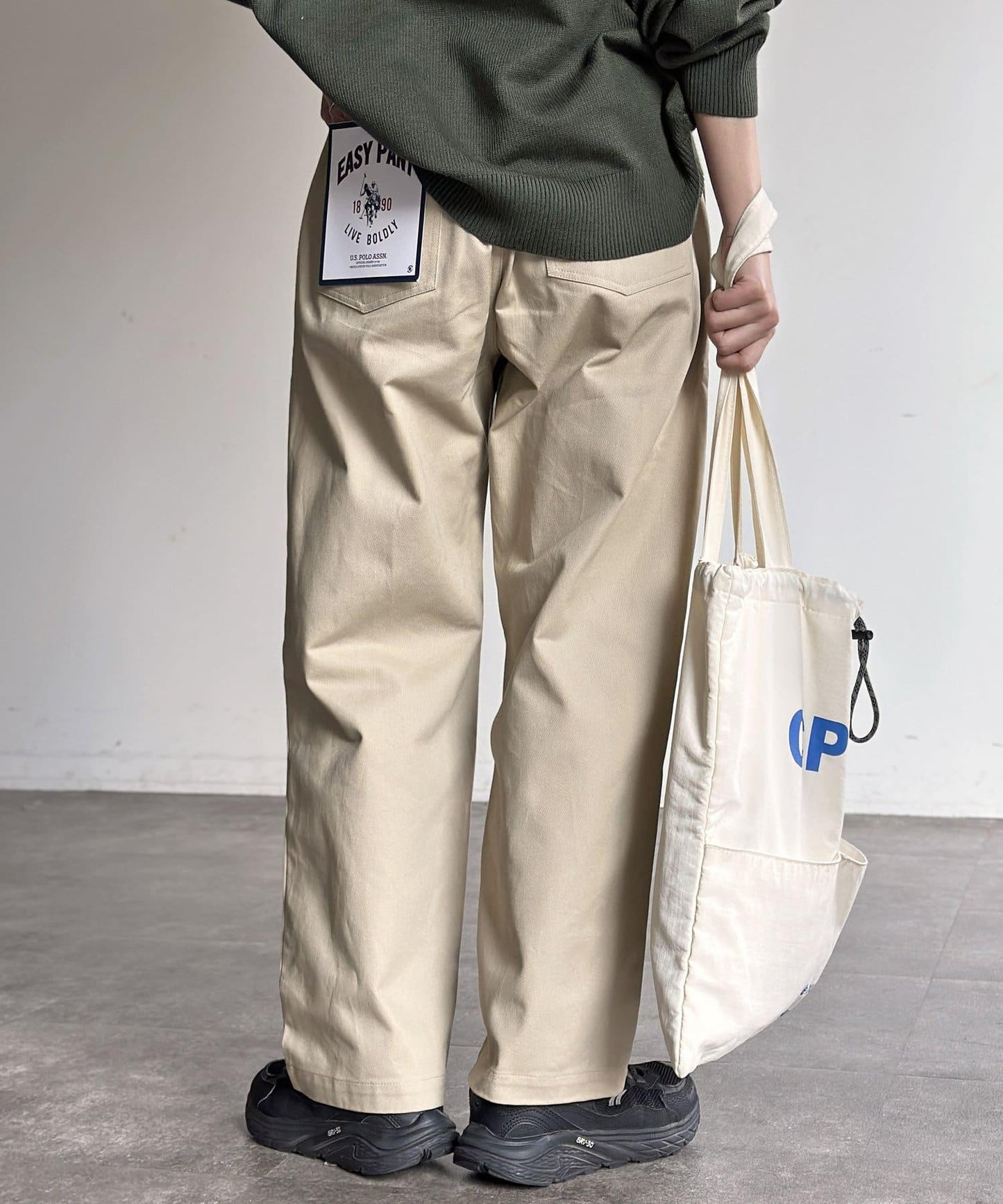 【美國馬球協會】帆布休閒褲