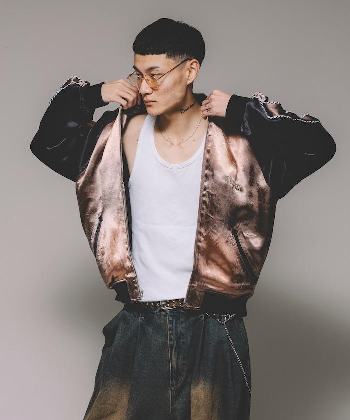 聯名 人造絲 外套
