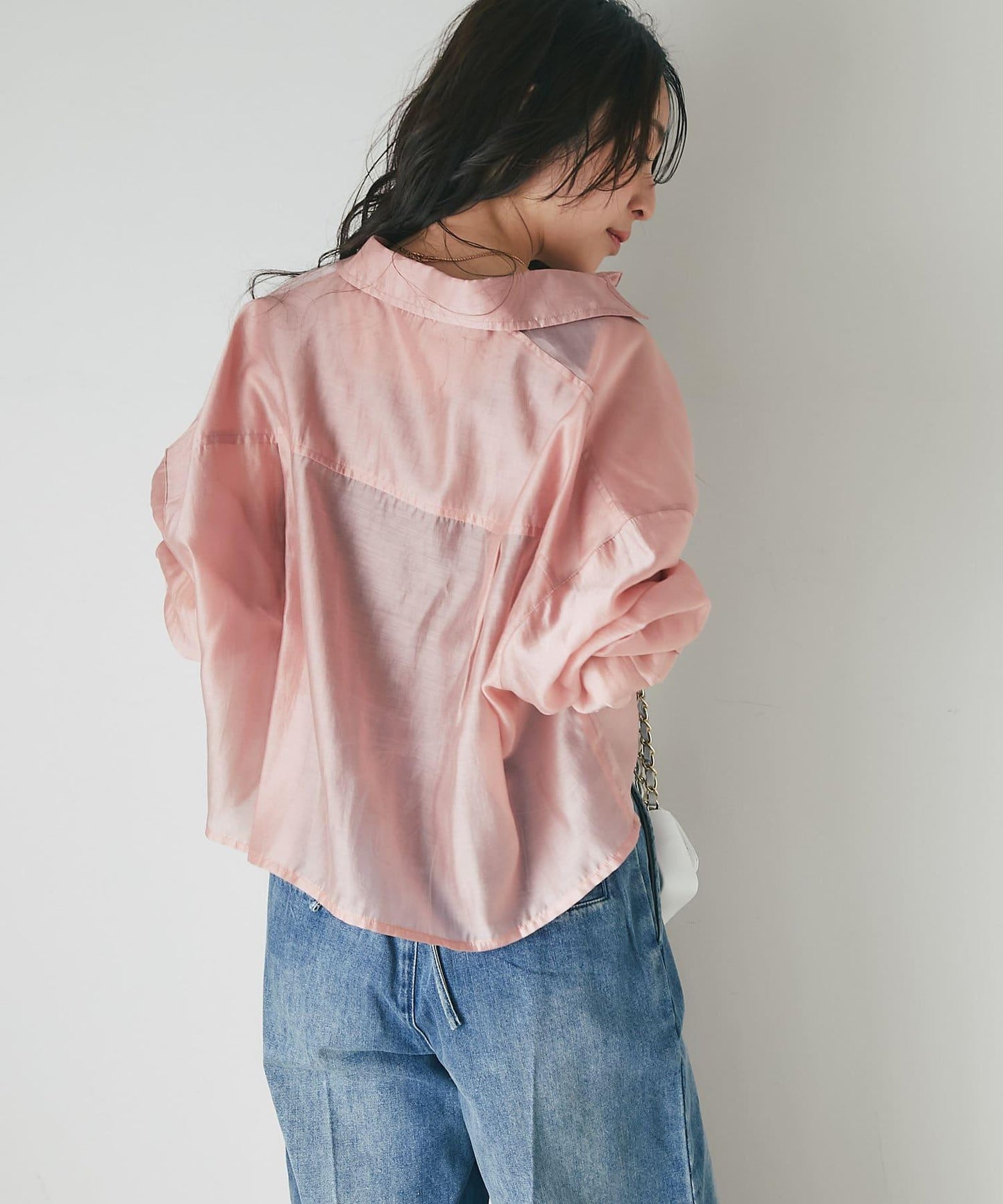 【名品・新色登場!】透視短款襯衫