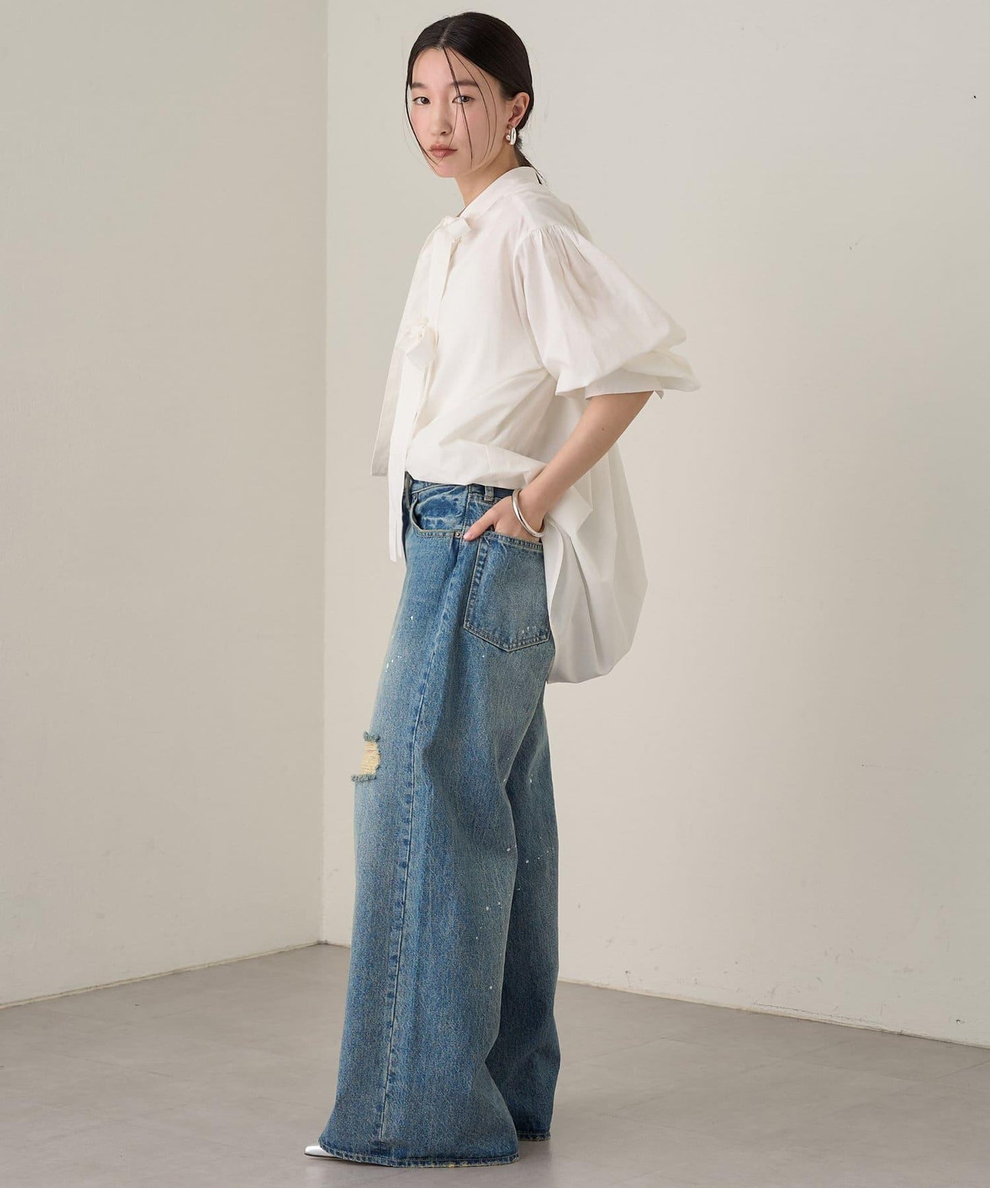 蝴蝶結襯衫