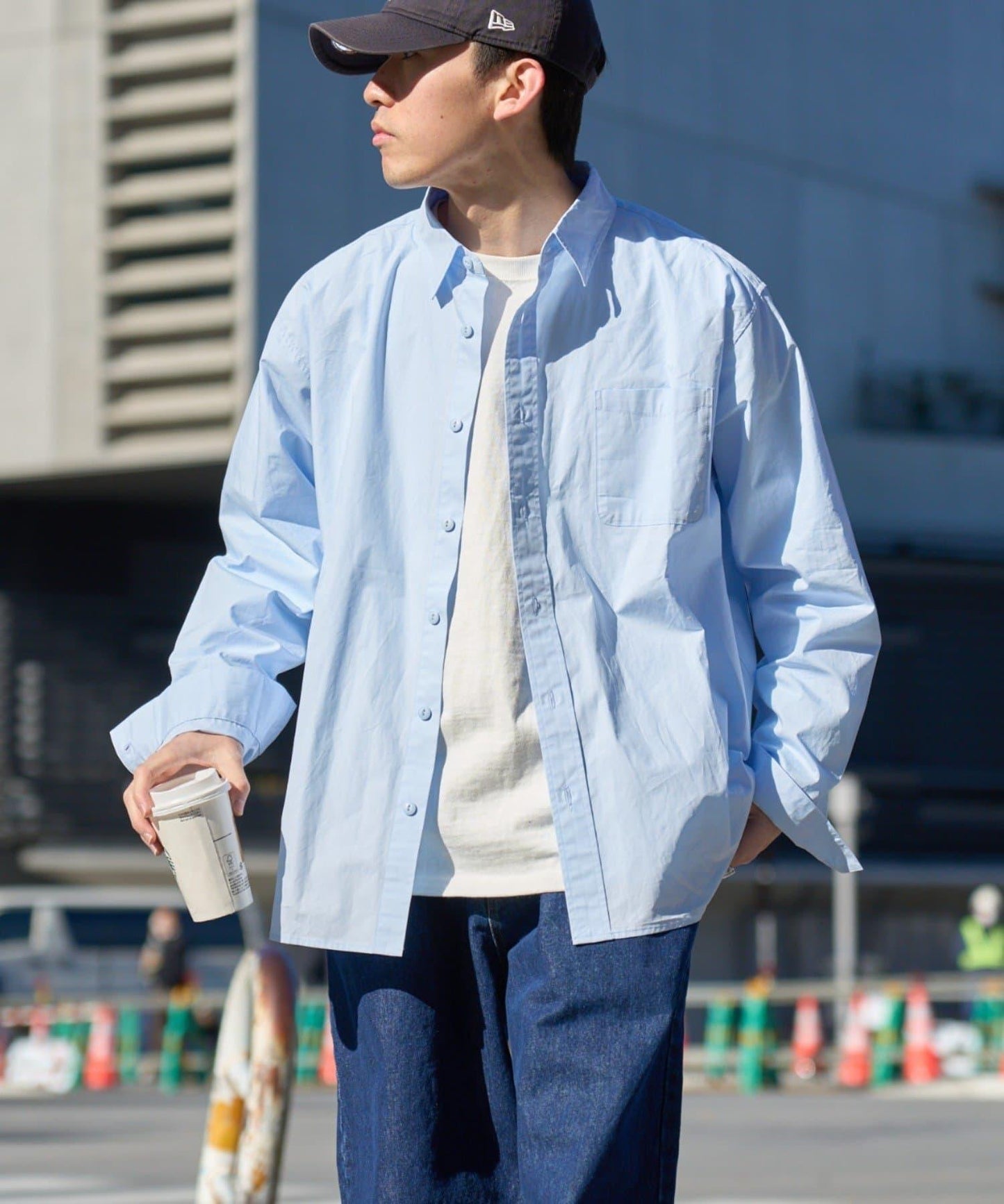 水洗棉寬鬆襯衫