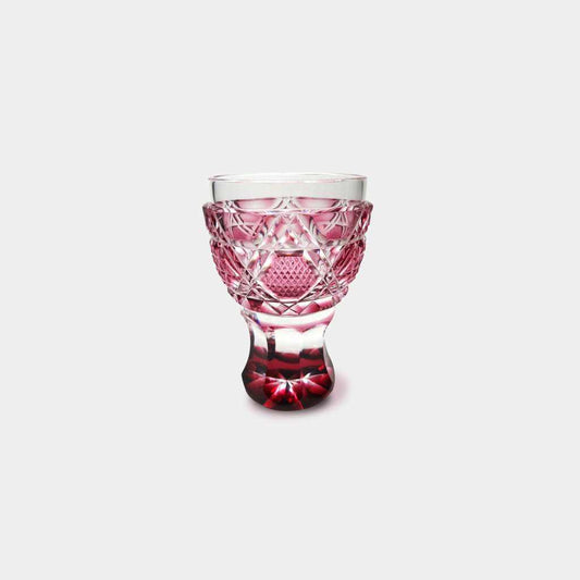 金赤 薩摩切子 satuma 馬上杯 玻璃杯