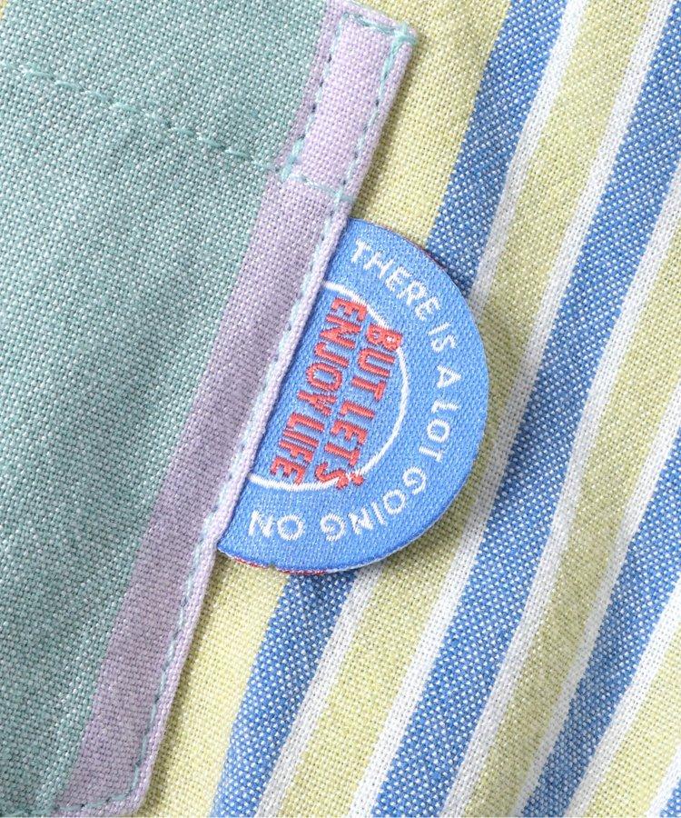 春季彩色條紋襯衫連衣裙