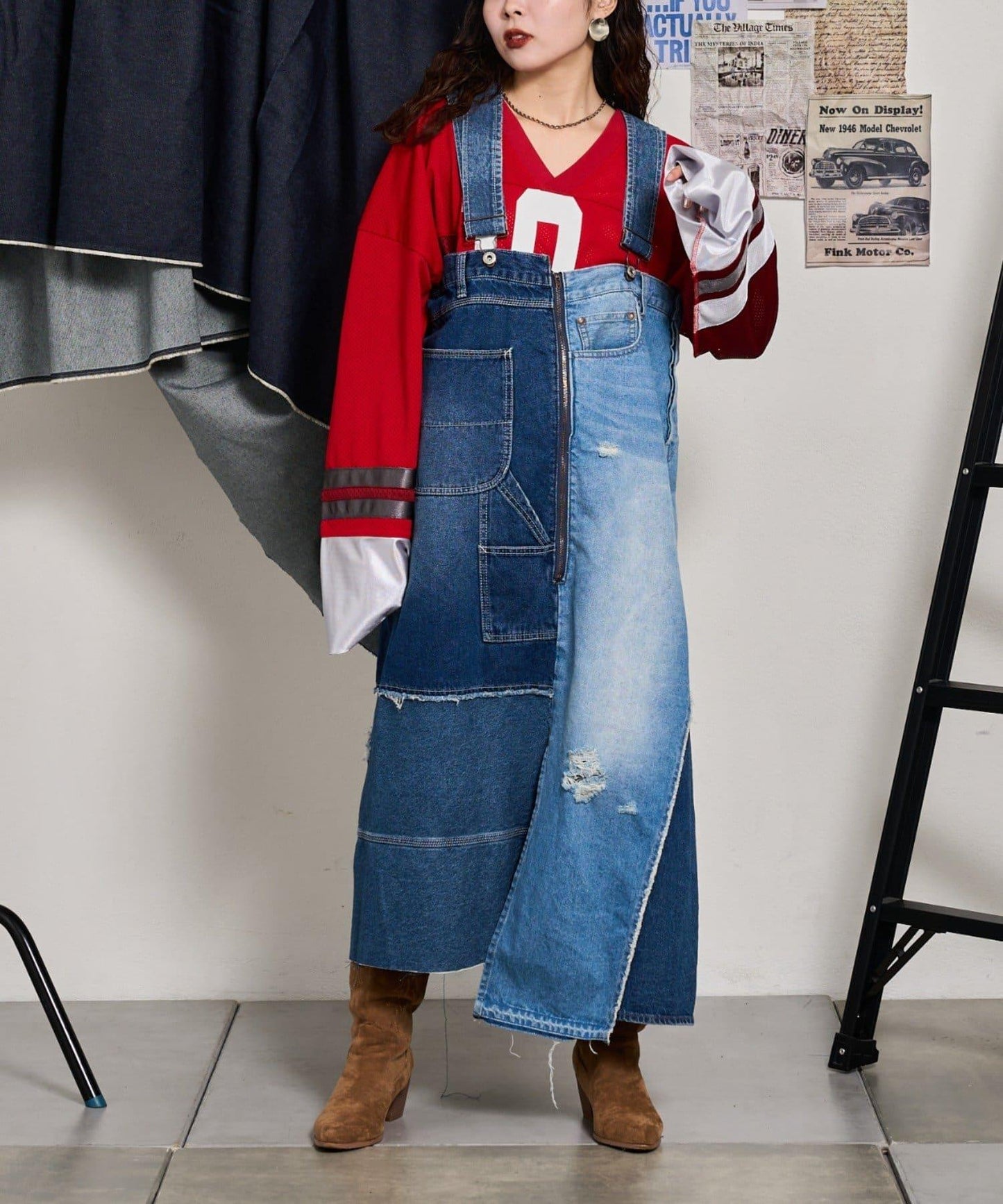 【etsita】改良版牛仔連衣裙