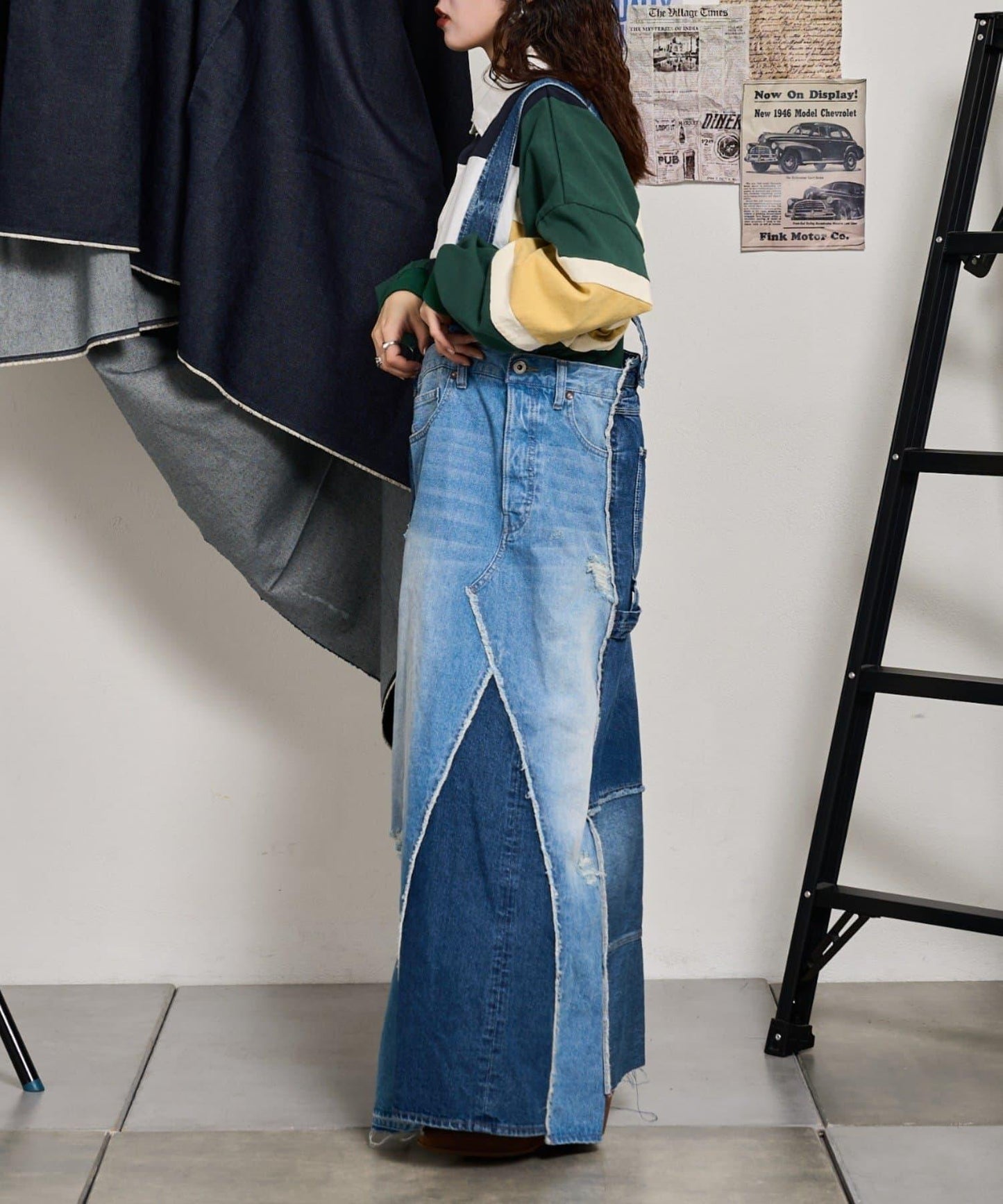 【etsita】改良版牛仔連衣裙