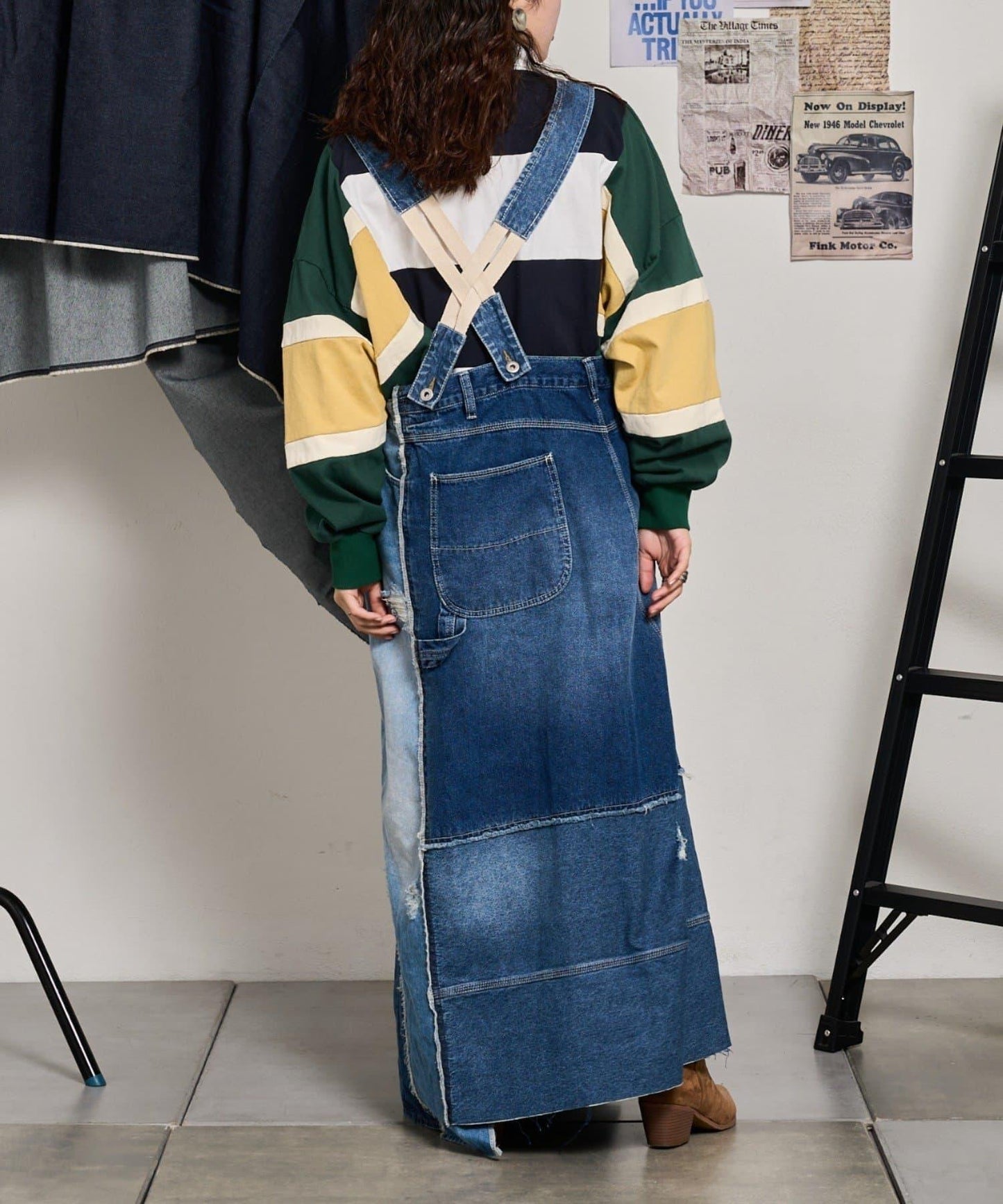 【etsita】改良版牛仔連衣裙