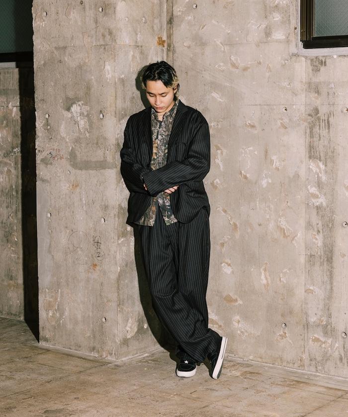 SMU PT-38 裝配 2褶 寬鬆 TR 褲