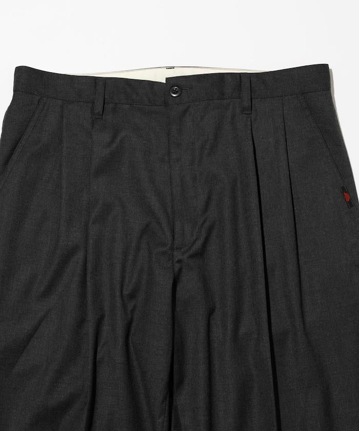 SMU PT-38 裝配 2褶 寬鬆 TR 褲