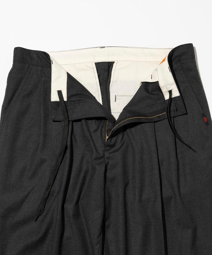 SMU PT-38 裝配 2褶 寬鬆 TR 褲