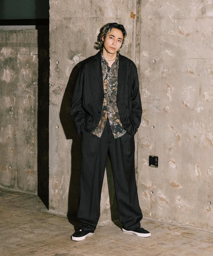 SMU PT-38 裝配 2褶 寬鬆 TR 褲