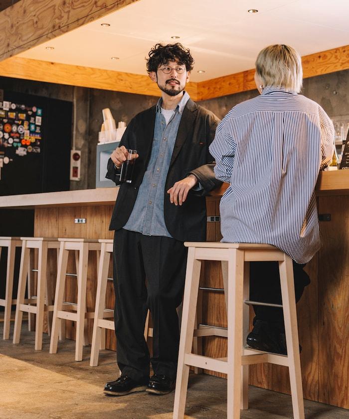 SMU PT-38 裝配 2褶 寬鬆 TR 褲