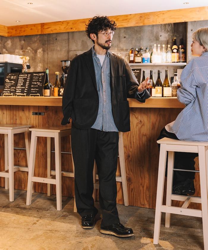 SMU PT-38 裝配 2褶 寬鬆 TR 褲