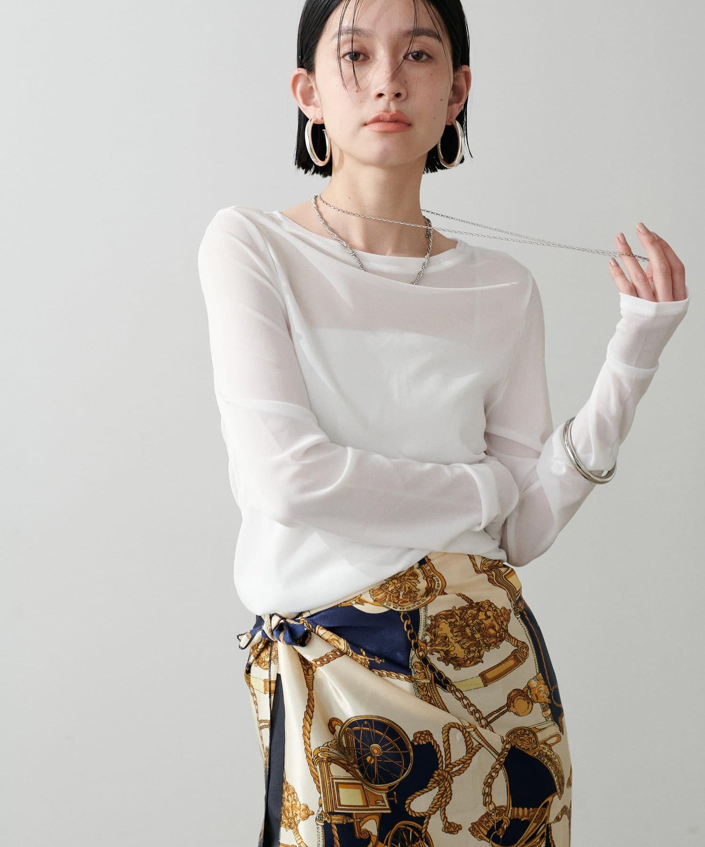 網眼蕾絲上衣