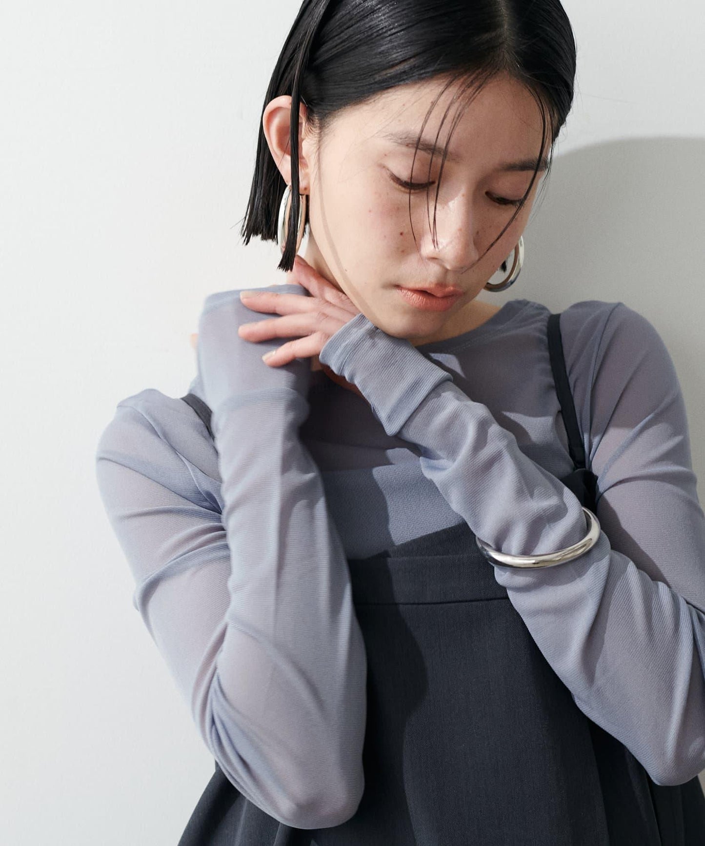 網眼蕾絲上衣