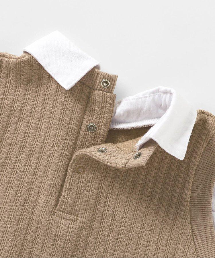 小熊連帽背心襯衫