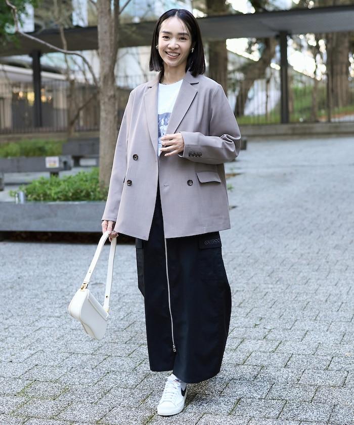 亞麻觸感西裝外套