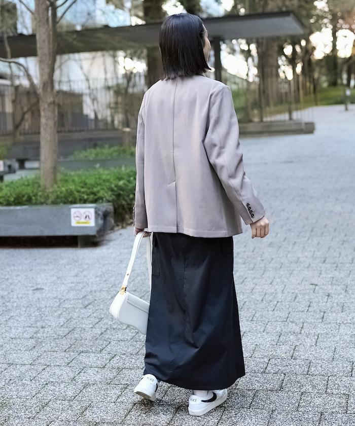 亞麻觸感西裝外套