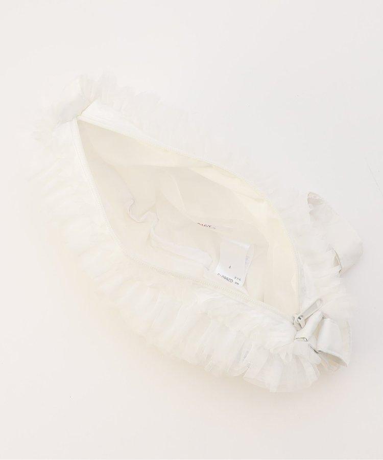 透視褶邊手提包