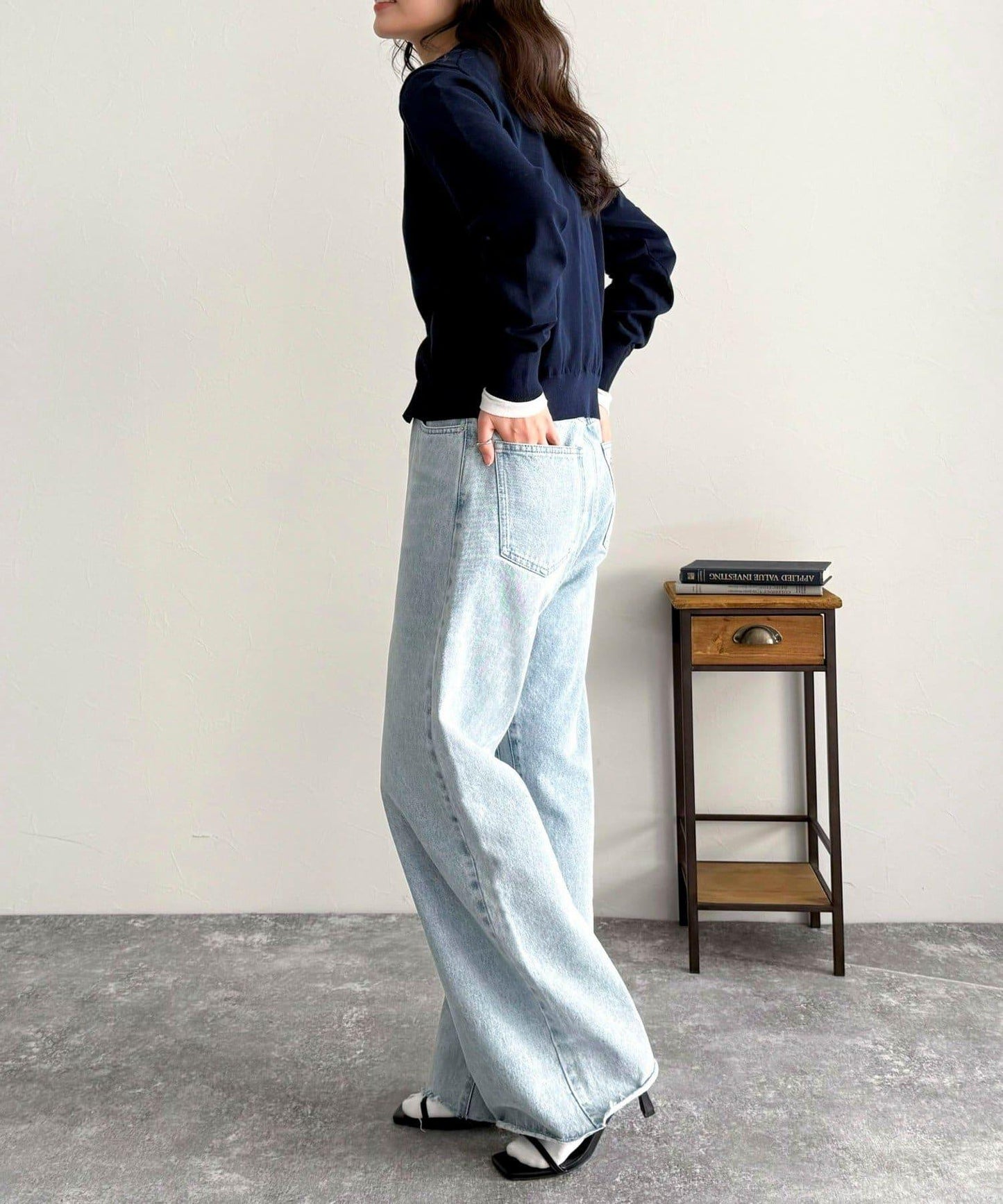 基礎款刺繡開衫衫