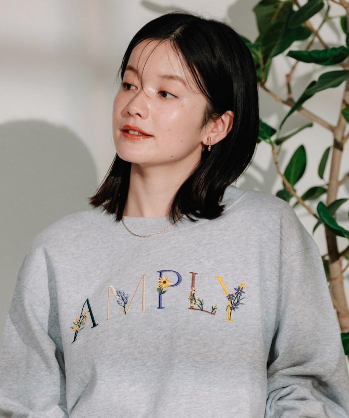 花刺繡logo短款衛衣