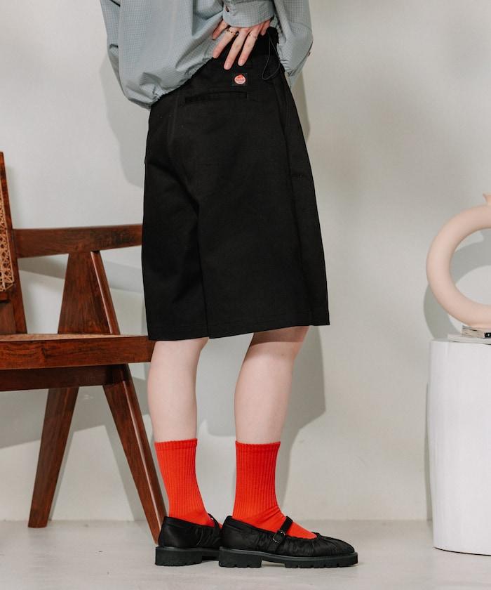 聯名 繫帶褶襉半褲