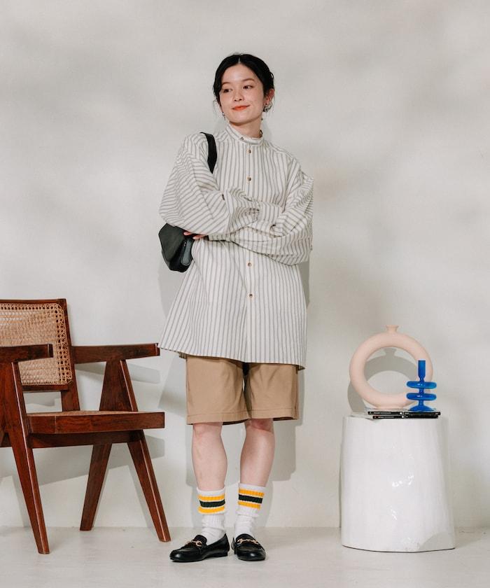 聯名 繫帶褶襉半褲