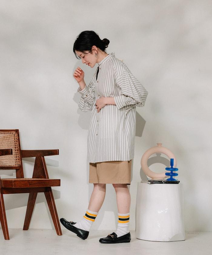 聯名 繫帶褶襉半褲