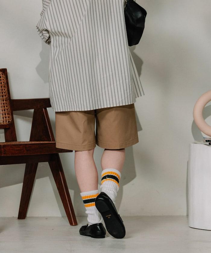 聯名 繫帶褶襉半褲